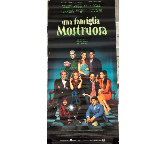 Poster locandina Una famiglia mostruosa 33x70 cm ORIGINALE da cinema 2021 di Vol