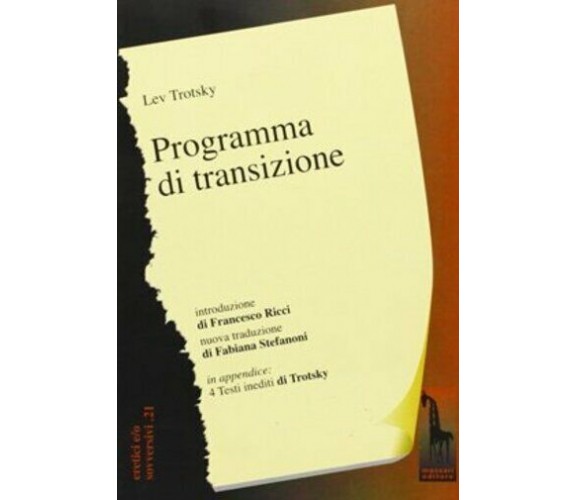 Programma di transizione. L’agonia mortale del capitalismo e i compiti della qua