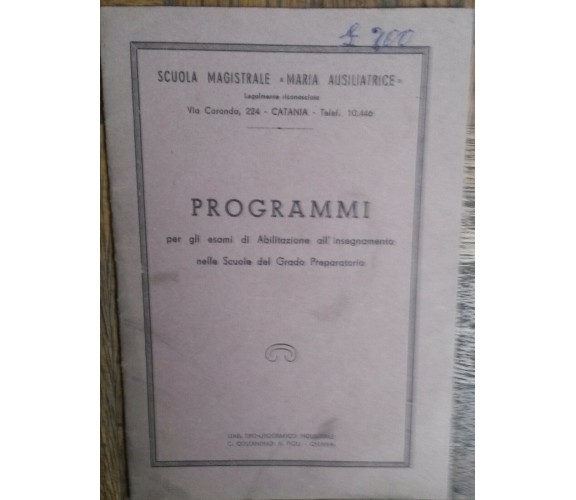 Programmi per gli Esami di Abilitazione all’insegnamento...-AA.VV.-Costantino-R