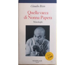 Quella vacca di Nonna Papera di Claudio Bisio, 1993, Baldini E Castoldi