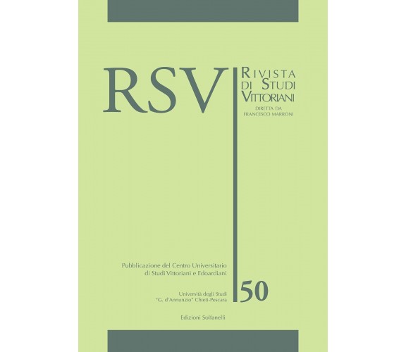  RSV n. 50 di F. Marroni, 2020, Solfanelli