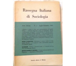 Rassegna italiana di sociologia - AA.VV - Il mulino - 1969 - M