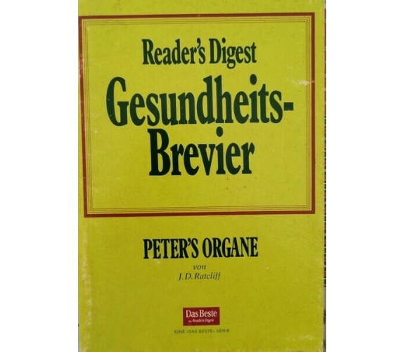 Reader’s Digest, Gesundheist-Brevier Peter’s Organe - ER