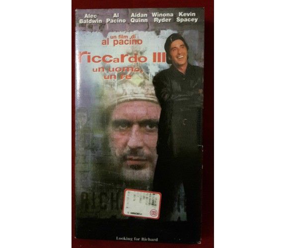 Riccardo III un uomo un Re - vhs- 1996 -L'U -F