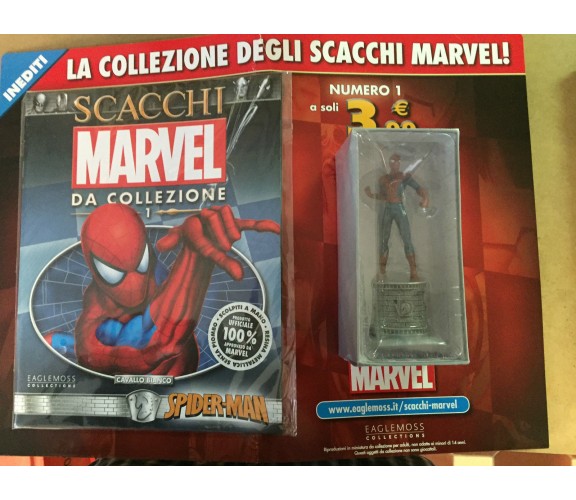 SCACCHI MARVEL DA COLLEZIONE - PRIMA USCITA SPIDERMAN - EAGLEMOSS COLLECTIONS