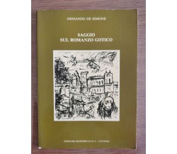 Saggio sul romanzo gotico - A. De Simone - Signorello - 1985 - AR