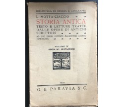 Storia Antica Volume IV Origini del Cristianesimo - Motta Ciccio,  Paravia - P