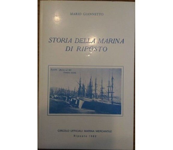 Storia della Marina di Riposto - Mario Giannetto,  1982,  Circolo Ufficiali 