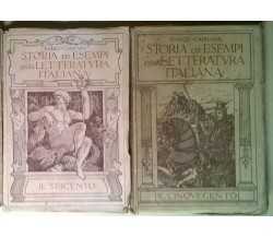 Storia ed esempi della letteratura italiana - 2 vol.- Carrara - Signorelli - L