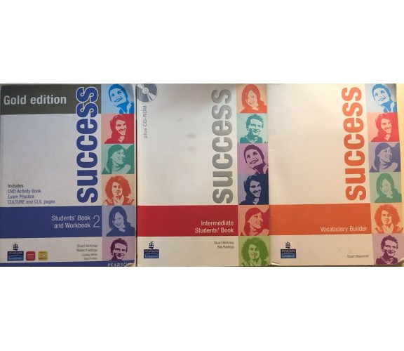 Success 2, Student's book+Intermediate student's book+Vocabulary builder Pearson