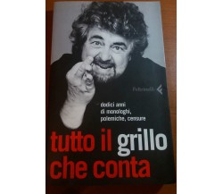 TUTTO IL GRILLO CHE CONTA - BEPPE GRILLO - FELTRINELLI - 2006 - M