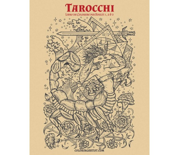 Tarocchi Libro da Colorare per Adulti 1, 2 & 3 - NICK SNELS - 2019