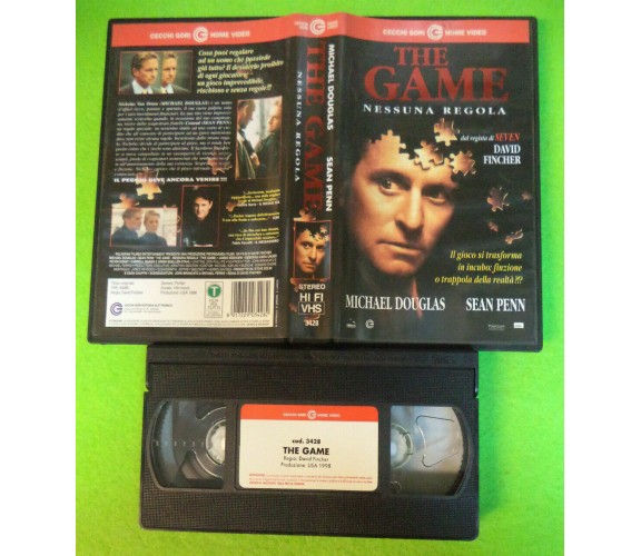 The  Game - nessuna regola - 1998 - Vhs - Michael Douglas - Cecchi Gori video -F