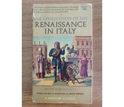 The civilization of the Renaissance in italy - J. Burckhardt - 1961 - AR