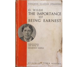 The importance of being Earnest di Oscar Wilde, 1977, Editoriale Fema Messina