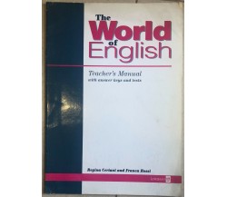 The world of English Teacher’s manual di Regina Ceriani E Franca Rossi,  1995,  