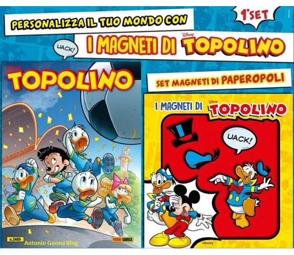 Topolino 3469+Con i magneti di Topolino (Set Paperino) di Walt Disney,  2022,  P