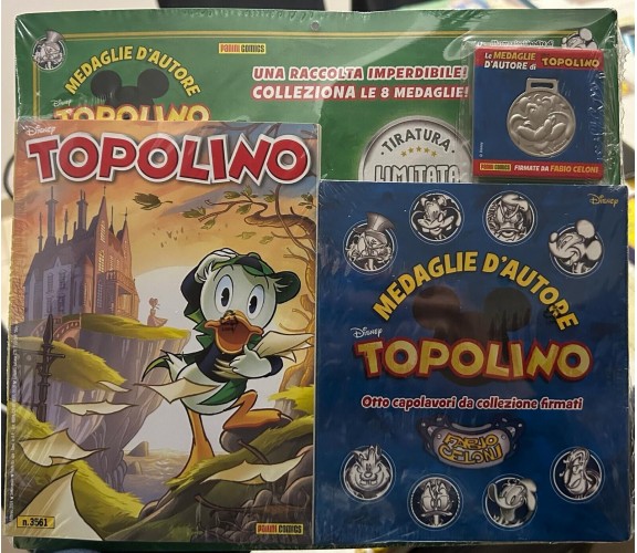 Topolino 3561 Con Raccoglitore e Medaglia di Pippo di Walt Disney, 2024, Pani