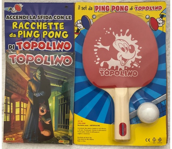 Topolino n. 3478+Racchetta da ping pong Topolino di Walt Disney,  2022,  Panini