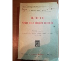 Trattato di storia delle dottrine politiche - V.B. Brocchieri -Hoepli - 1934 - M