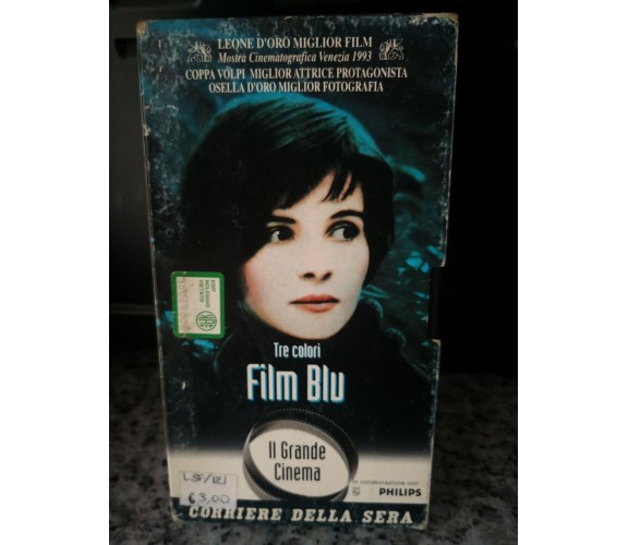 Tre Colori  Film Blu - vhs -1993 - corriere della sera - F