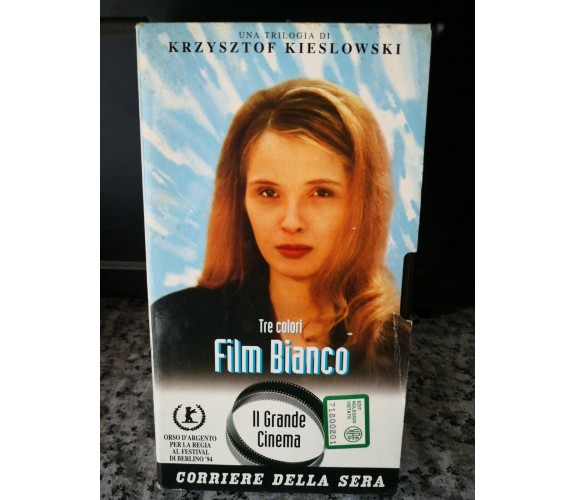 Tre Colori film Bianco - vhs -1993 - corriere della sera -F