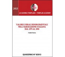 Valori e ideali risorgimentali nell’emigrazione italiana dal 1870 al 1900