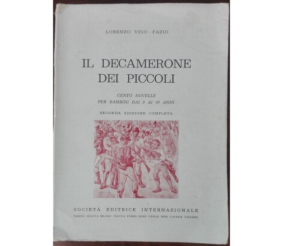 ll Decamerone dei piccoli (autografato dall'autore)-Fazio-Internazionale,1957-A 