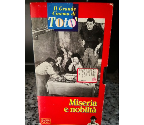 miseria e nobiltà - vhs -1998 - fabbri  video -F